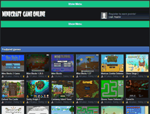 Tablet Screenshot of minecraftgameonlinefree.net